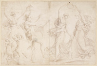 K III 001
          <br/>
          Pan en Arcus met dansende nimfen
          <br/>
          <em>Giulio Romano (1499-1546) - kopie naar</em>